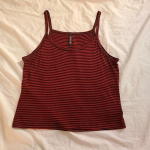 Full tilt striped crop top